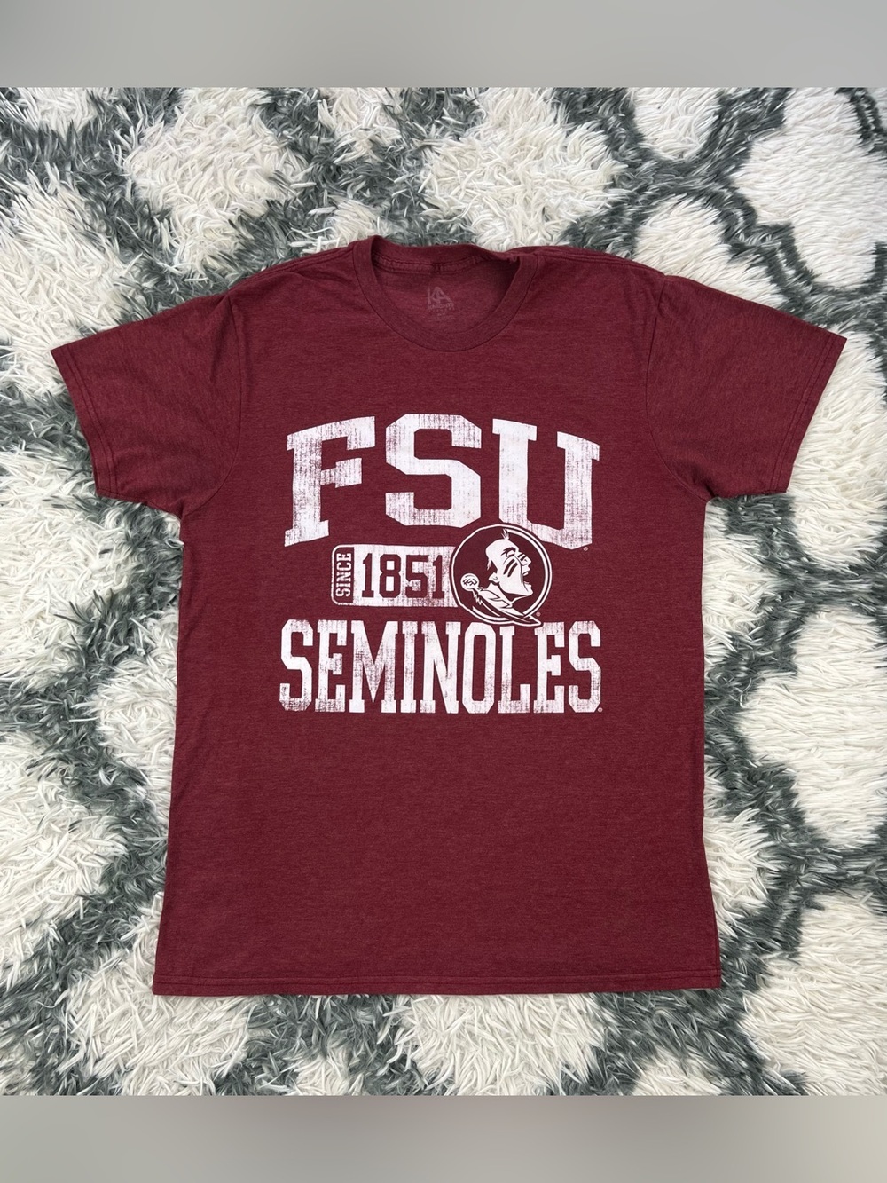 Knights Apparel Men’s Garnet FSU Seminoles T-shirt Size Medium